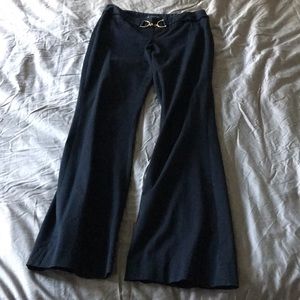 INC gold buckle black pants